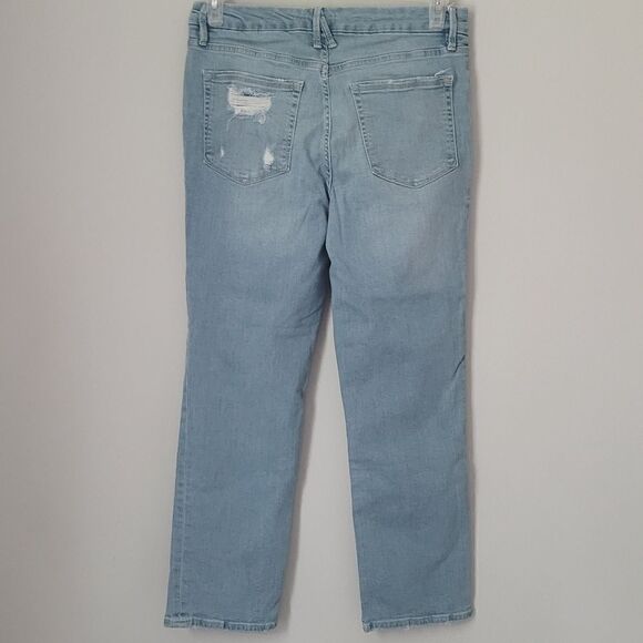 Good American Light Wash Straight Leg Jeans 12/31 - Picture 6 of 6